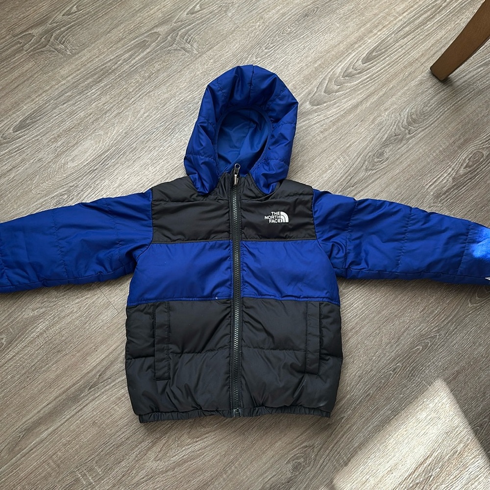 Little boy reversible North Face jacket